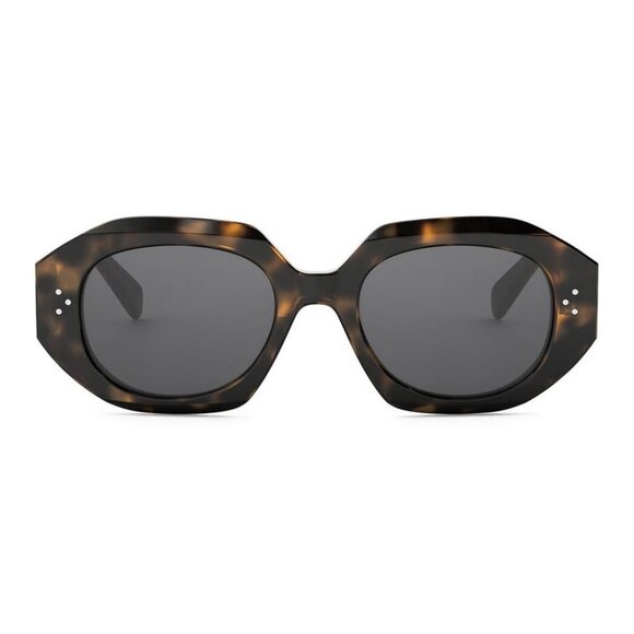 A4082Z New CELINE 3 Dots Havana Square CL40319I 53A Sunglasses Women - Picture 2 of 4